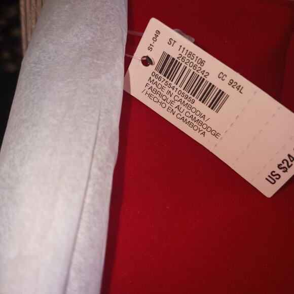 Sexy red velvet clutch evening bag pouch - Picture 9 of 11